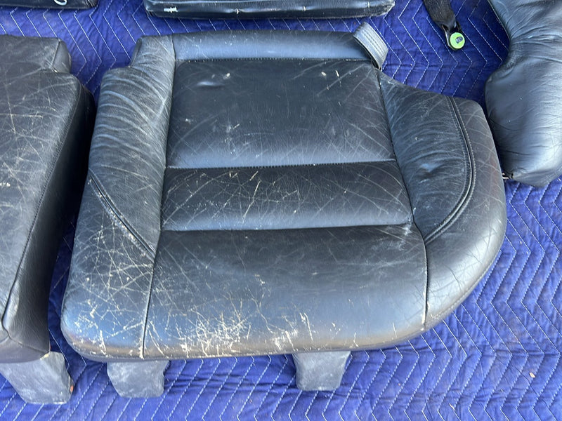 1993-1997 Volvo 850 Split Bench Rear Seat Assembly Gray Leather OEM