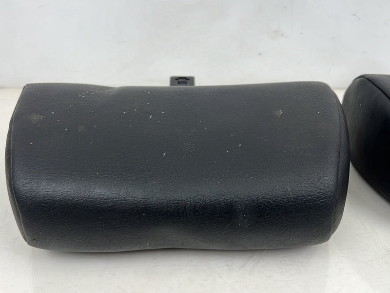 1990-1992 Volvo 740 745 940 Wagon Rear Black Leather Headrest Pair OEM #5864EM