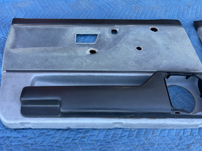 1985-1992 VW Golf Door Card Set of 4 Gray Cloth 193867212 193867211 OEM