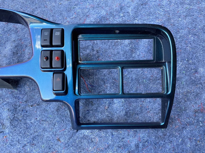 99-01 Isuzu Vehicross Dash Gauge Cluster Surround Trim Radio Vent OEM #1382E