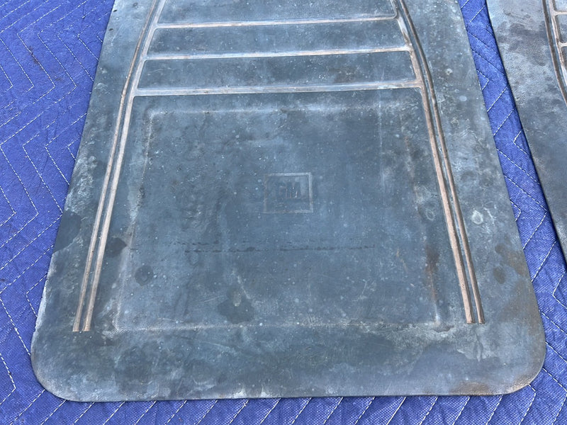 1988-1998 Chevrolet Silverado GMC OBS Right Left Floor Mat Pair Blue OEM #5506EM