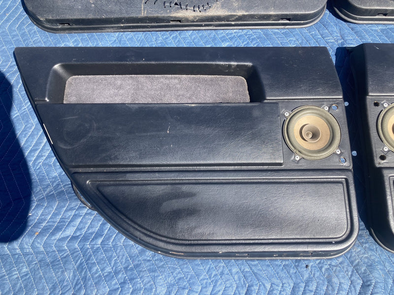 1989-1995 Volvo 940 944 Door Card Set of 4 Panel Black LH RH OEM #4194M
