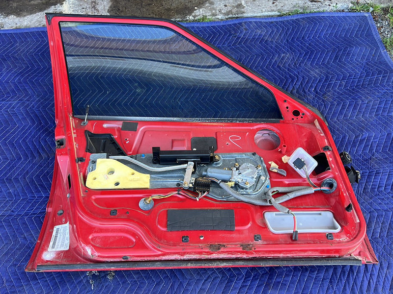 1993-1997 Volvo 850 Front Driver Left LH Door Assembly Red OEM