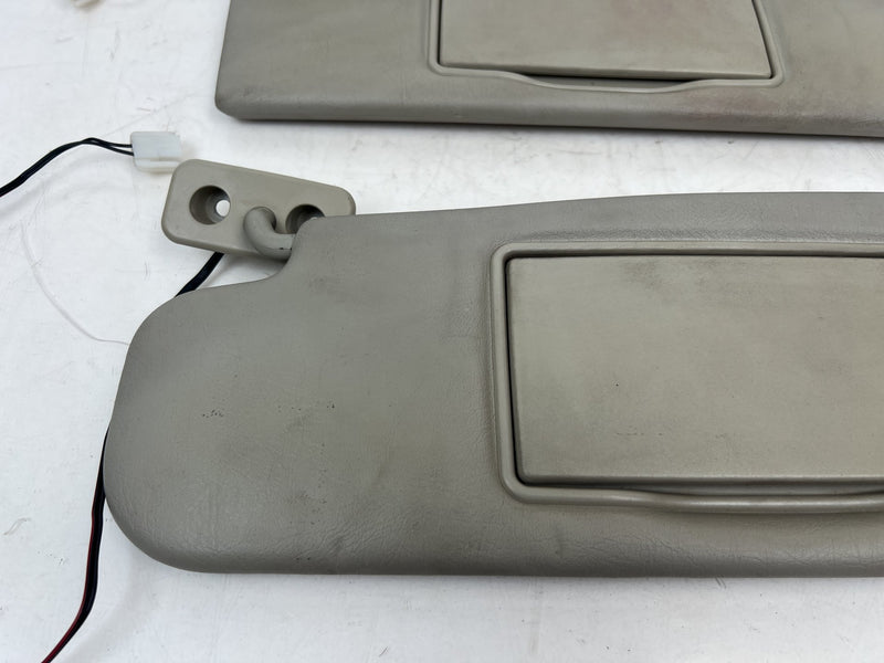 1998-2000 Volvo S70 V70 XC Sun Visor Shade Pair w/ Illumination Tan OEM #6837EM