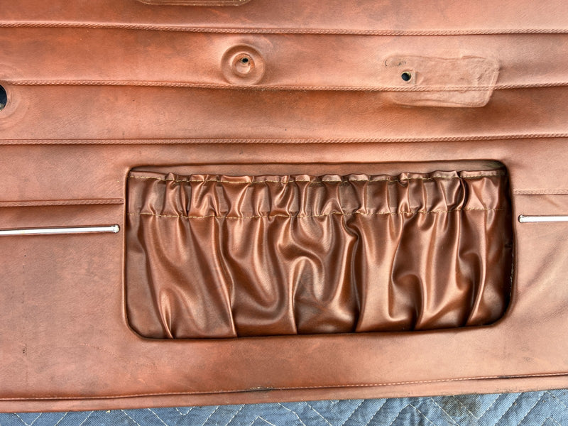 1967-1974 Volvo 140 142 144 145 Front Right Left Door Card Brown Pair OE #4885EM