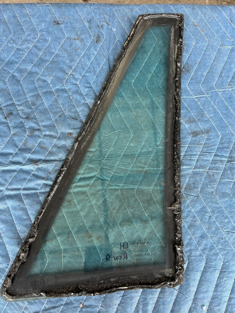 1989-1995 Volvo 740 940 Sedan Driver Left Rear Quarter Window w/ Trim OE #3699EM
