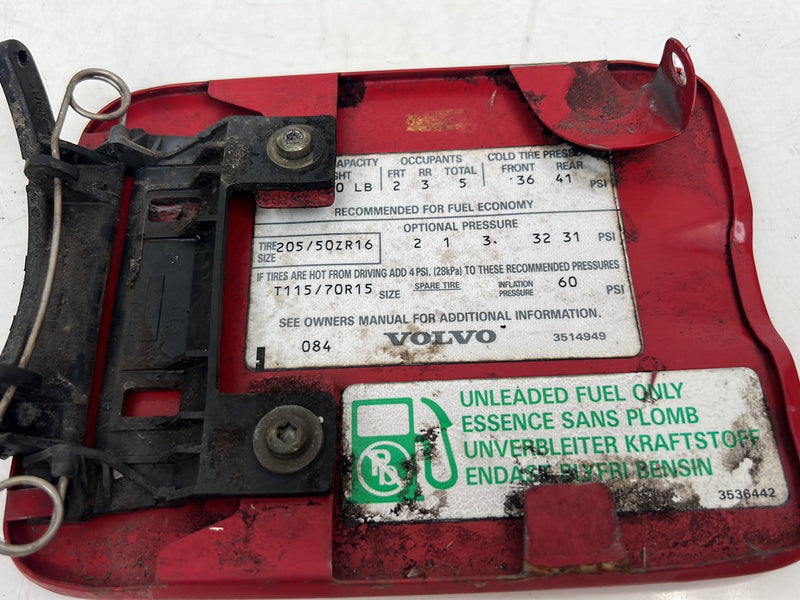 1993-1997 Volvo 850 Gas Fuel Tank Door Lid Cover Red 3514949 OEM