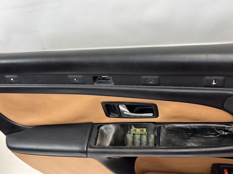 2001-2003 Audi S8 D2 A8 Door Card Trim Panel Set of 4 Black & Tan OEM #6070EM