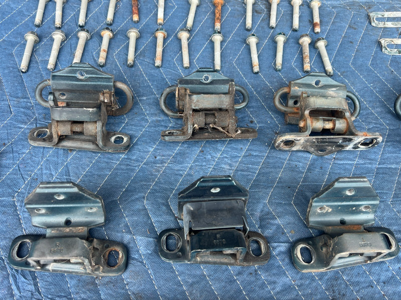 1992-1995 Volvo 940 740 LH & RH Front Rear Door Hinge Full Set of 8 OEM #3206EM