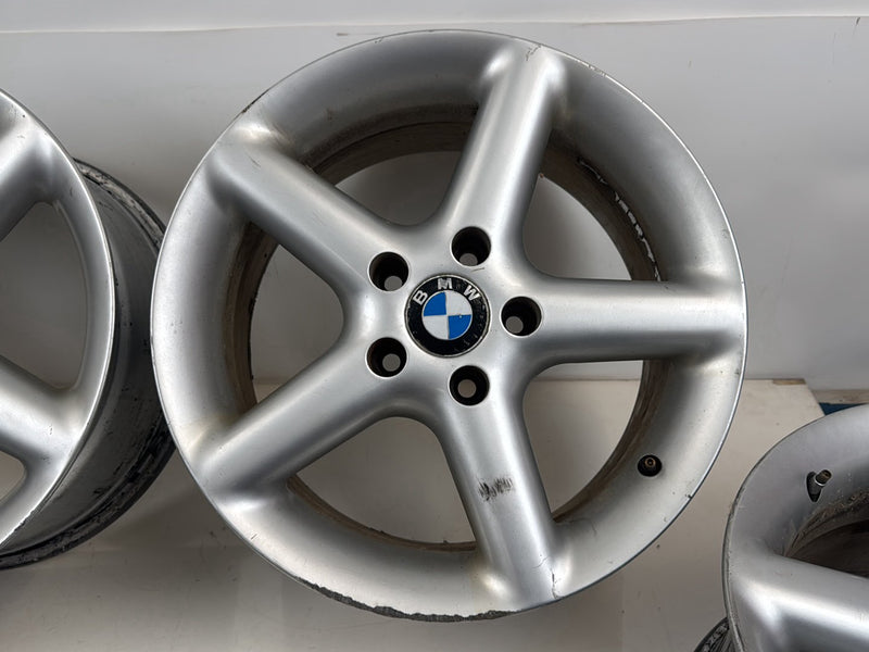 1998-2003 BMW 323i Z3 E36 8.5x17 5-Spoke Aluminum Wheel Set of 4 OEM #6116EM