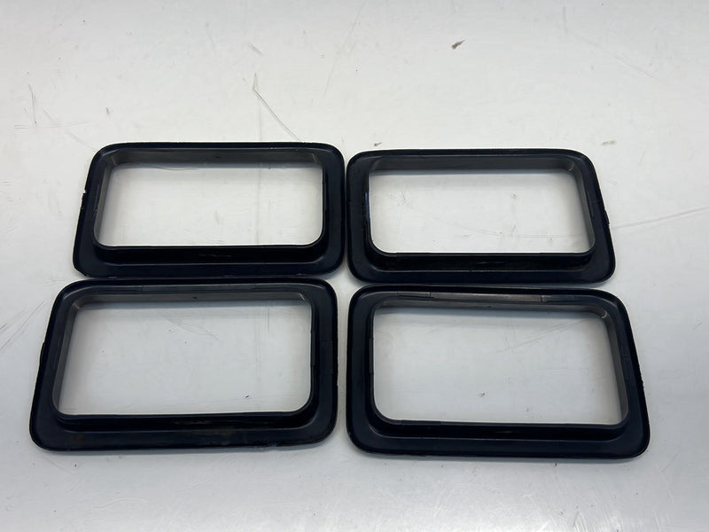 1975-1980 Volvo 244 240 Door Handle Surround Bezel Trim Black Set OEM #5254EM