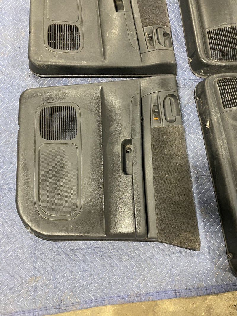 2001-2004 Dodge Dakota Front & Rear Door Card Panel Set Dark Gray L R OEM #2469E