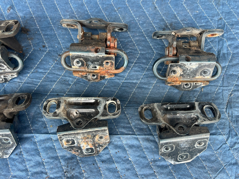 1992-1995 Volvo 940 740 LH & RH Front Rear Door Hinge Full Set of 8 OEM #3206EM