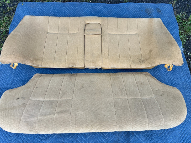 1986-1993 Volvo 240 244 *Sedan Only* Rear Bench Set Tan Cloth OEM #4208EM
