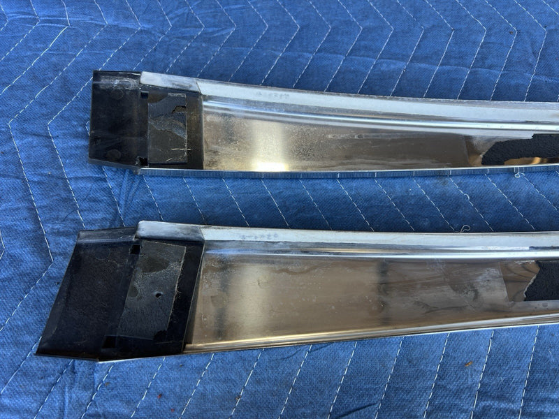 1998-2003 Jaguar XJR XJ8 X308 Left & Right B Pillar Trim Pair Exterior OE #4688E