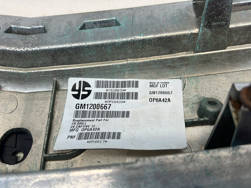 2012 Chevrolet Captiva Sport - Radiator Grille PN: 1200667 054017