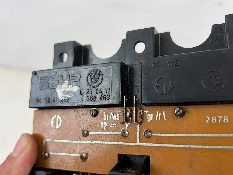 1980-1987 BMW E23 7 Series A/C Heat HVAC Climate Control Switch Panel OEM #5627EM