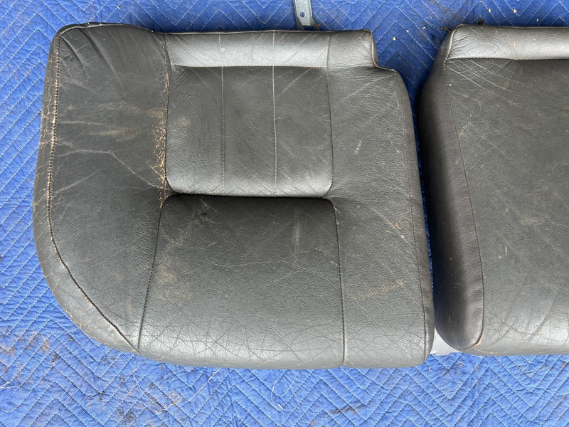 1992-1995 Volvo 940 740 Wagon Charcoal Leather Rear Seat Cushion Set OEM #3265EM