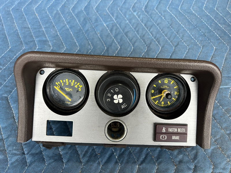 1983-1985 Porsche 944 AC Climate Control Oil Pressure Gauge Panel OEM #2423EM
