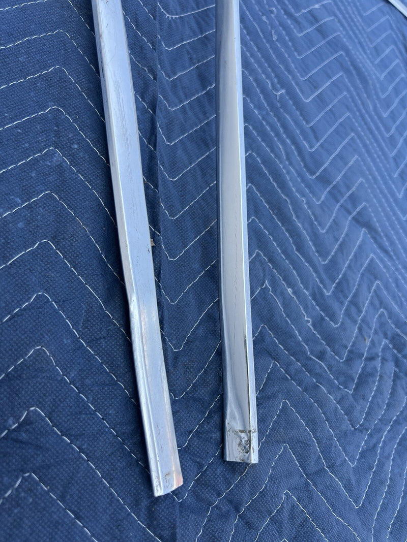 Volvo 240 242 244 245 L & R Window Surround Trim Chrome Early Style OEM #3935E