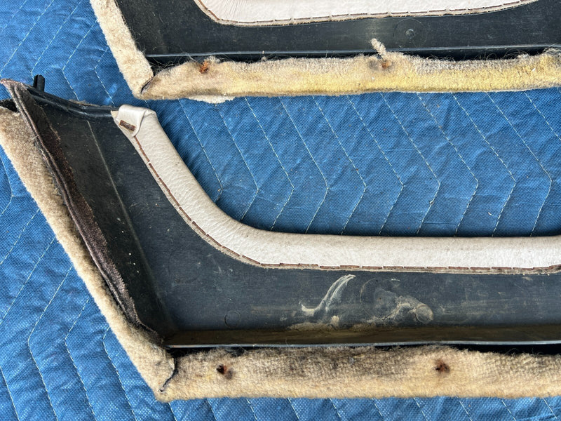 1983-1985 Porsche 944 Tan Right & Left Door Carpet Storage Compartment OE#2443EM