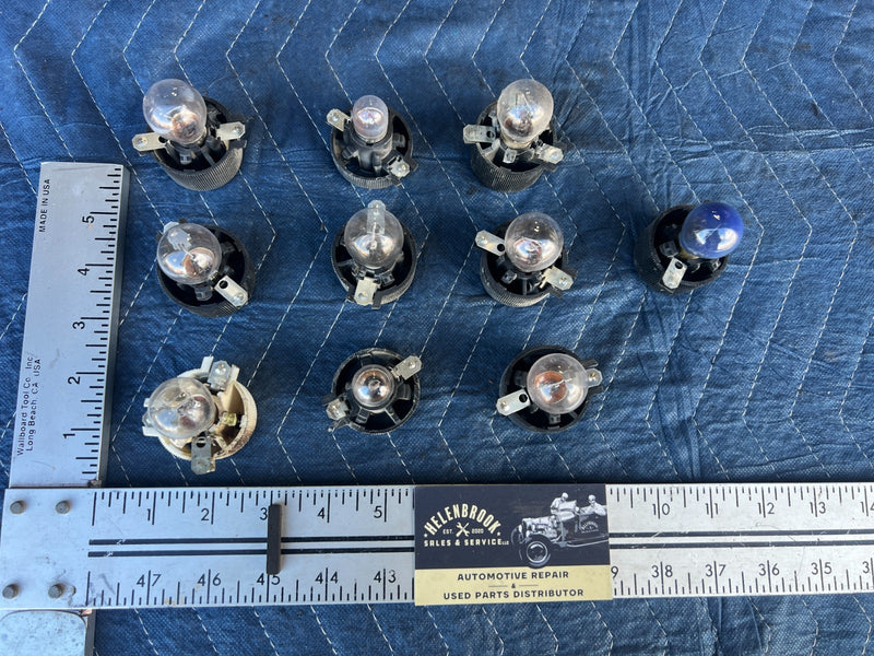 1986-1993 Volvo 240 244 245 21W Tail Light Sockets & Bulb Set of 10 OEM #4478EM