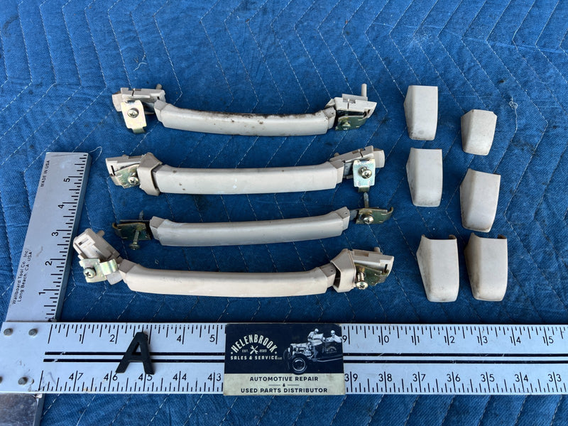 2000-2005 BMW 330xi 325xi E46 Overhead Grab Handle Set of 4 Beige OEM #4765EM
