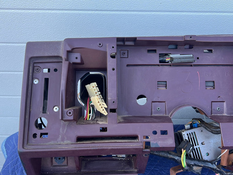 1988-1994 Chevrolet Silverado GMC Sierra Dash Dashboard Panel Maroon OEM #5491EM