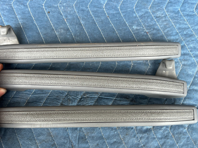 1989-1995 Volvo 740 940 Sedan Overhead Grab Handle Set of 3 Gray OEM #3805EM