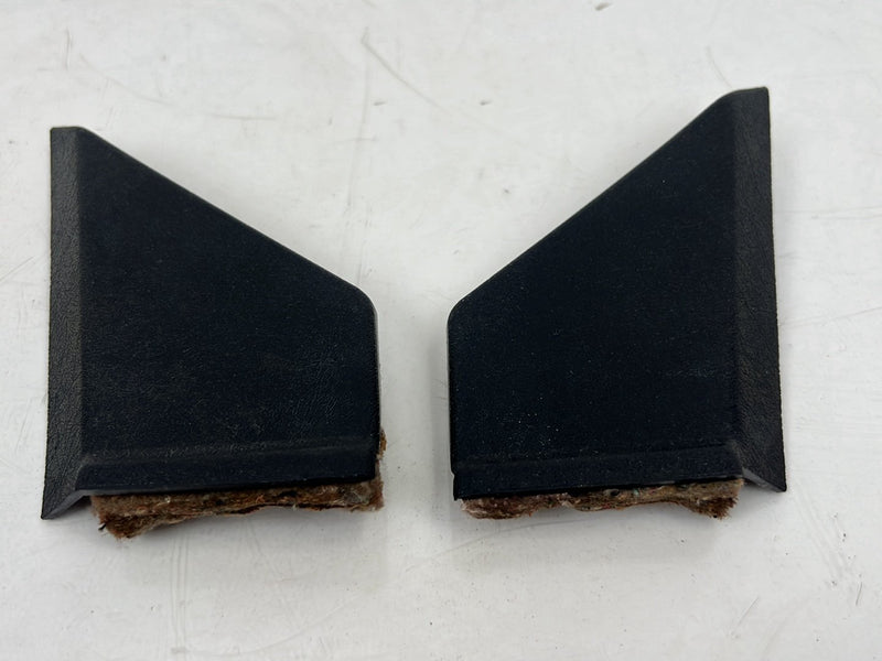 1990-1992 Volvo 740 745 940 Corner Mirror Trim Interior Black Pair OEM #5851EM