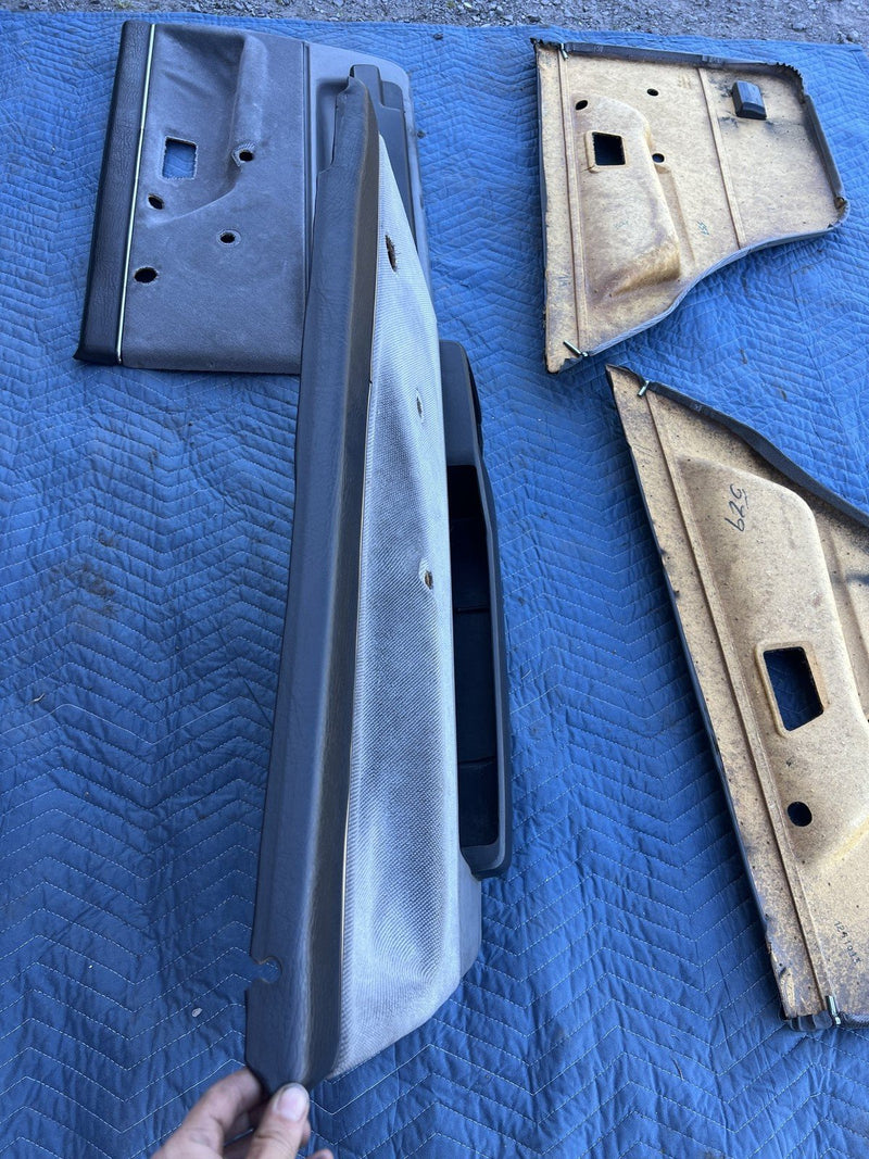 1985-1992 VW Golf Door Card Set of 4 Gray Cloth 193867212 193867211 OEM