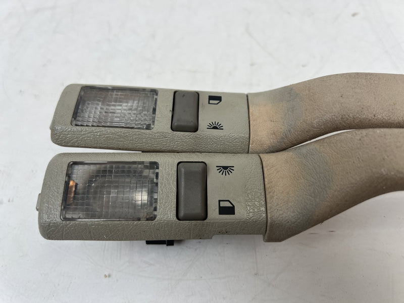 1998-2000 Volvo S70 V70 XC Overhead Grab Handle Set w/ Lights Tan OEM #6855EM
