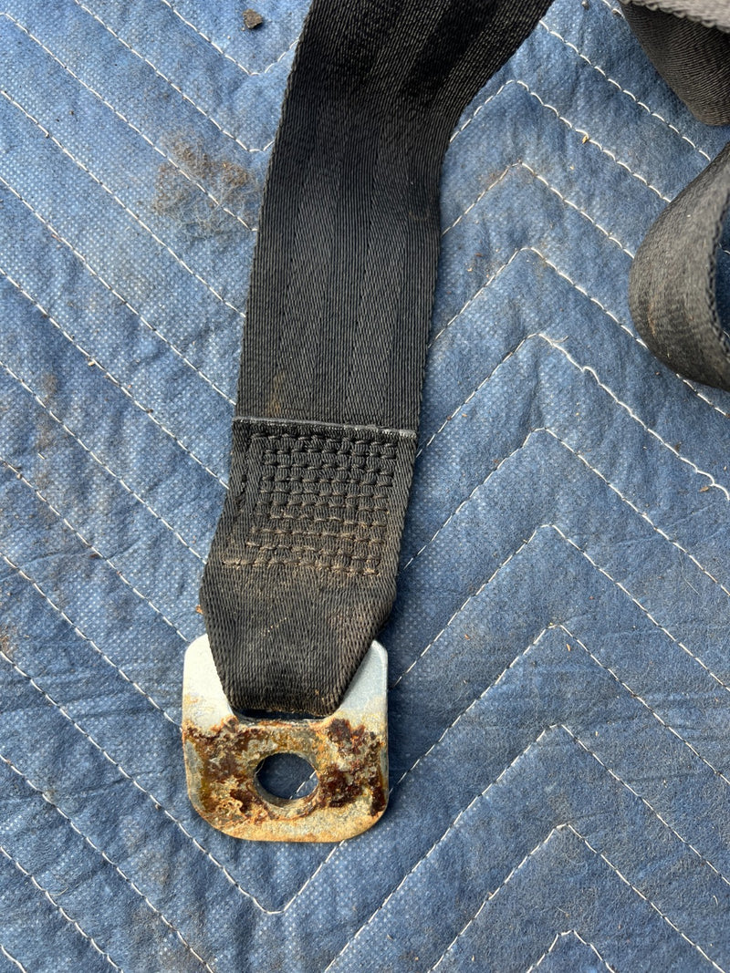 1967-1974 Volvo 140 142 Coupe Rear Seat Belt Buckle Set of 3 OEM #4883EM