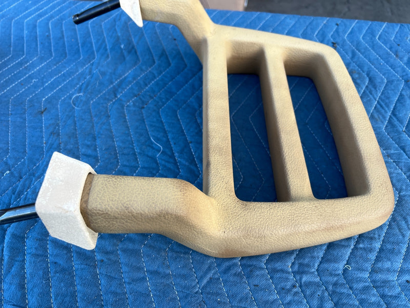 1986-1993 Volvo 240 244 Sedan Rear Right & Left Headrest Pair Tan OEM #4243EM