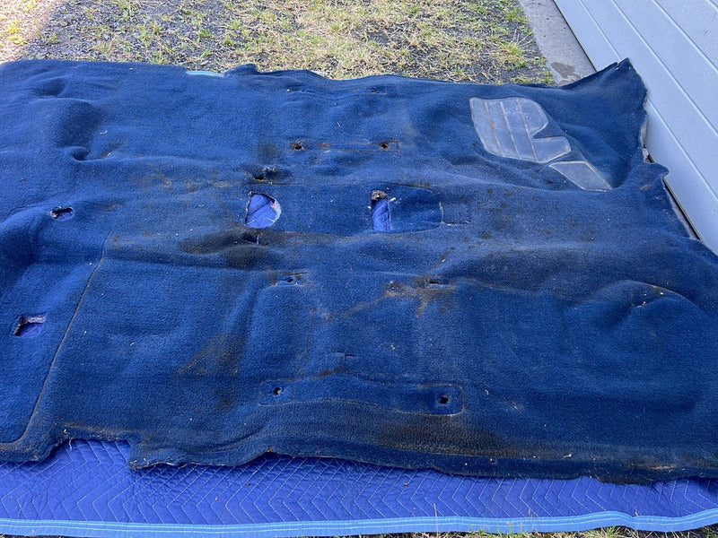 1988-1998 Chevrolet Silverado Ext Cab Blue Molded Carpet Full Set OEM #5496EM