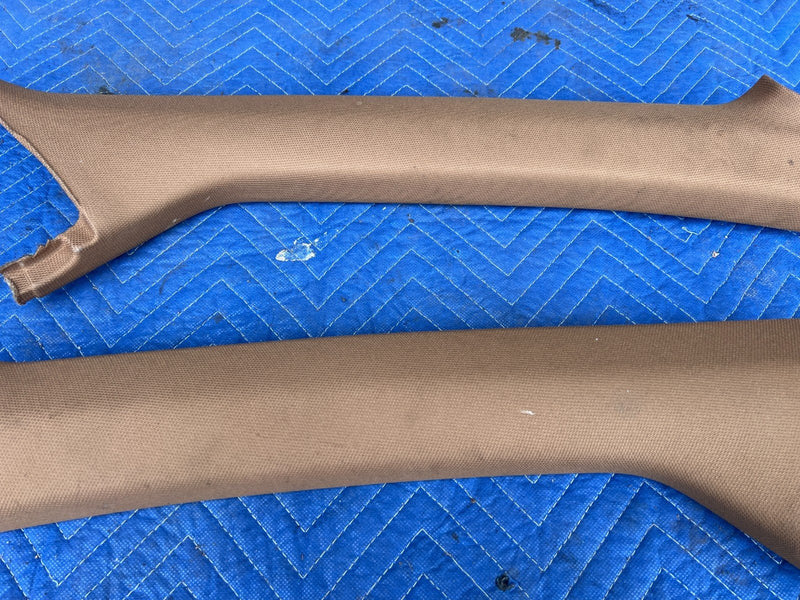 2005-2011 Audi A6 Right & Left A Pillar Trim Pair Amaretto 4F0867233F OE #3403EM