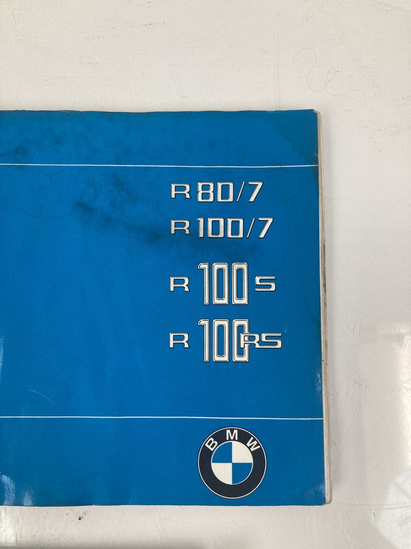 1983 BMW R80RT - Owners Manual