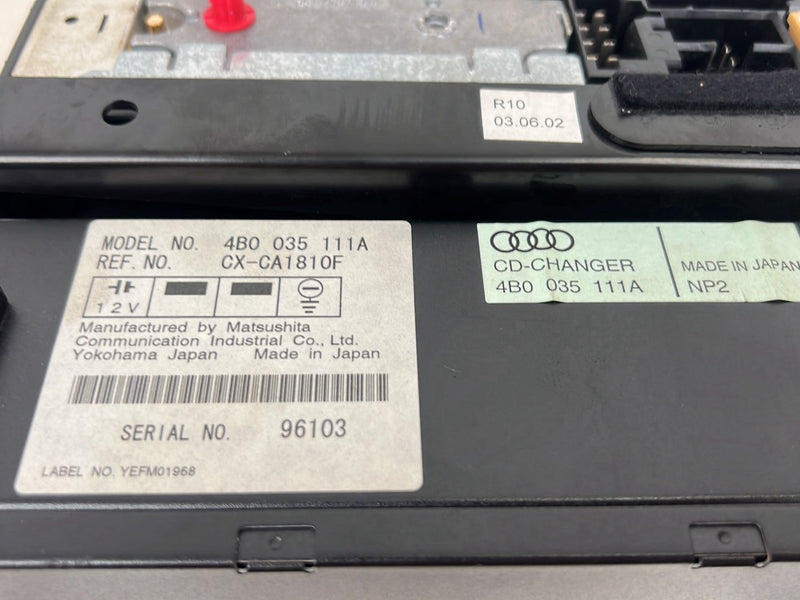 2001-2003 Audi S8 D2 A8 6 Disc CD Changer & Navigation System Module OEM #6093EM
