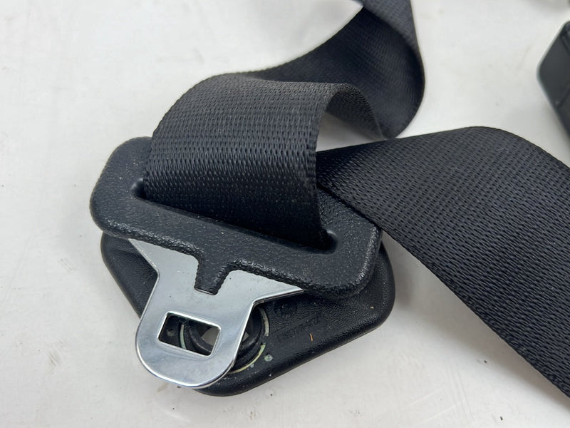1984-1993 BMW 318i E30 Coupe Rear Seat Belt Retractor Set Black OEM #6737EM