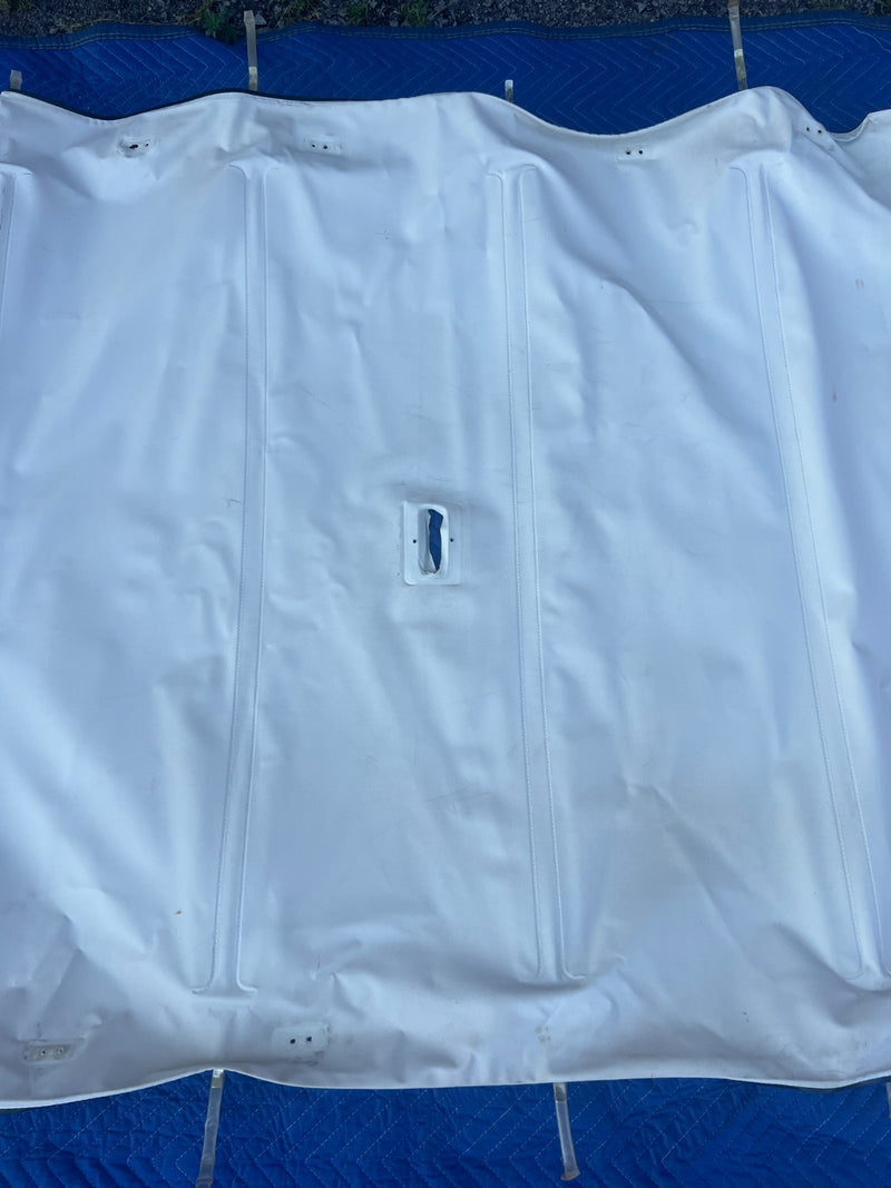 1967-1974 Volvo 140 142 Coupe Complete Vinyl Overhead Headliner White OE #4892EM