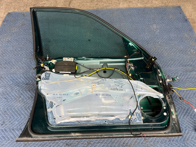 1998-2003 Mercedes W210 E320 Front Driver Left Door Assembly Green OEM #4730EM