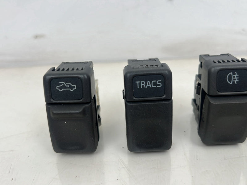 1998-2000 Volvo V70 S70 Fog Light Sunroof TRACS Traction Dash Switch Set OEM