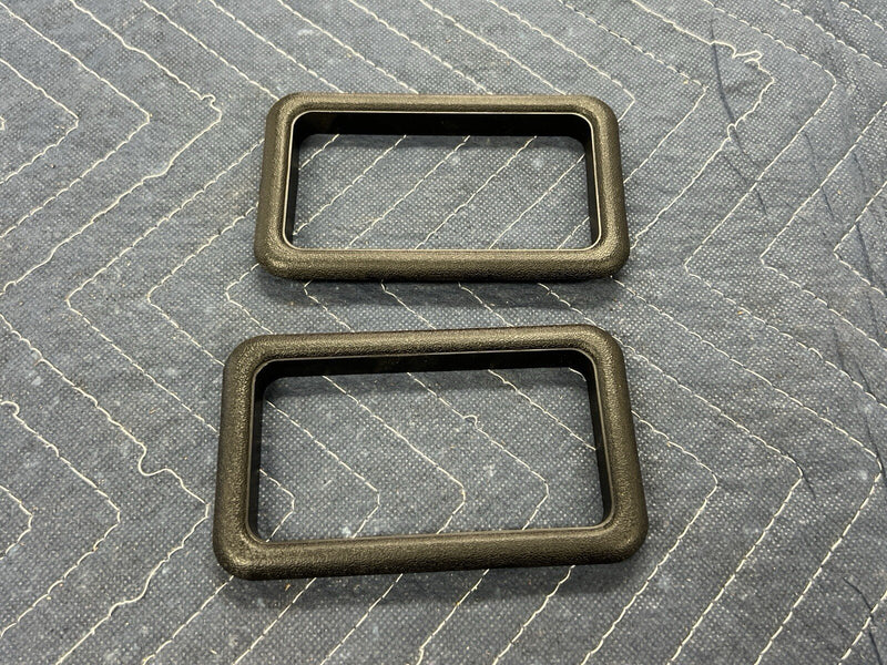 1975-1993 Volvo 240 242 244 245 Door Handle Surround Trim Pair Black OEM #3926E