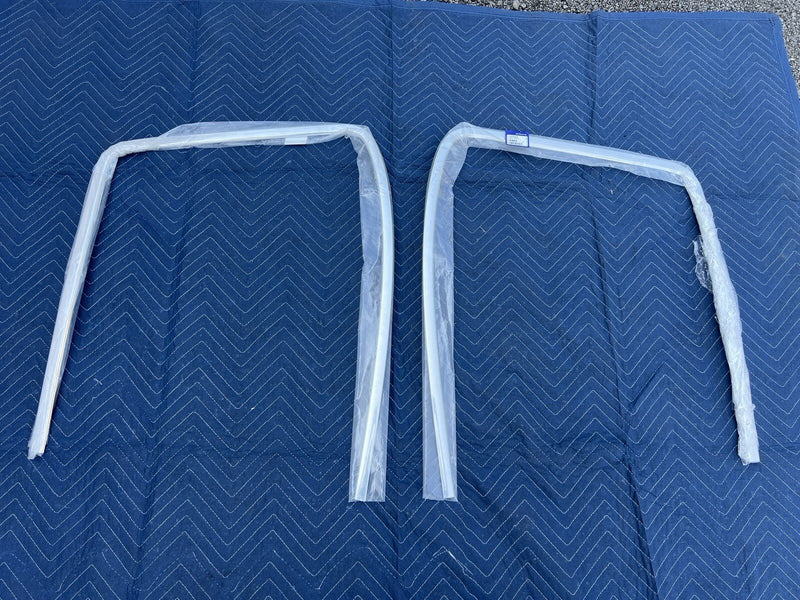Volvo 240 242 244 245 L & R Window Surround Trim Chrome Early Style OEM #3936E