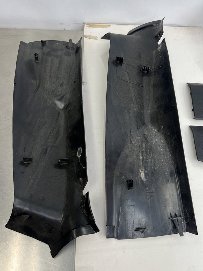1990-1992 Volvo 740 745 940 Wagon Door Sill Headliner Trim Set Black OEM #6004EM