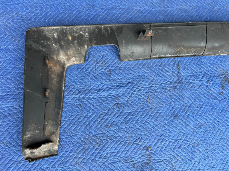 1989-1995 Volvo 740 940 Sedan Rear Bumper Cover Lower Valance Black OEM #3815EM