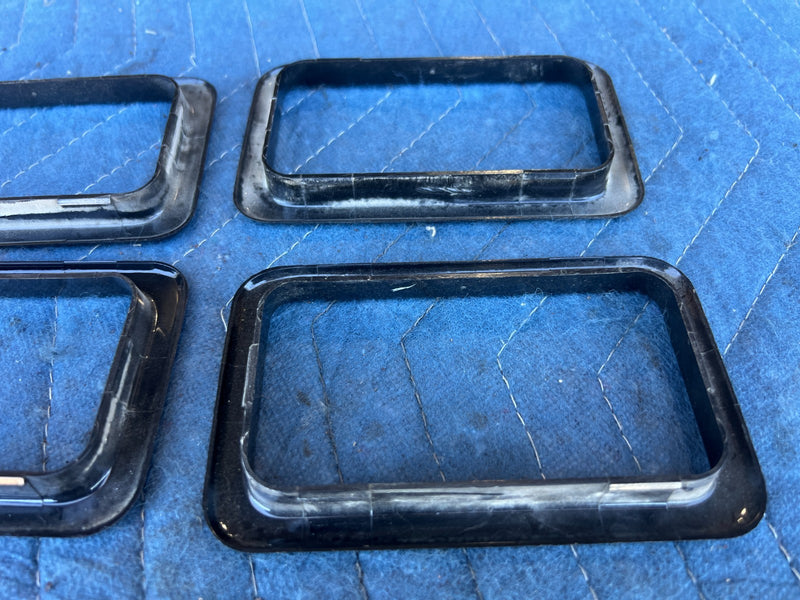 1986-1993 Volvo 240 244 Sedan Interior Door Handle Surround Trim Set OEM #4336EM