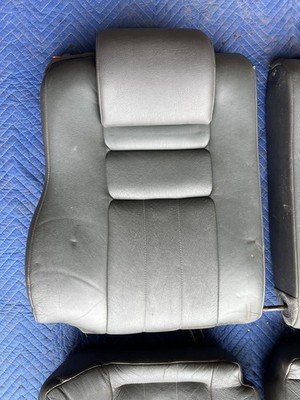 1992-1995 Volvo 940 740 Wagon Charcoal Leather Rear Seat Cushion Set OEM #3265EM