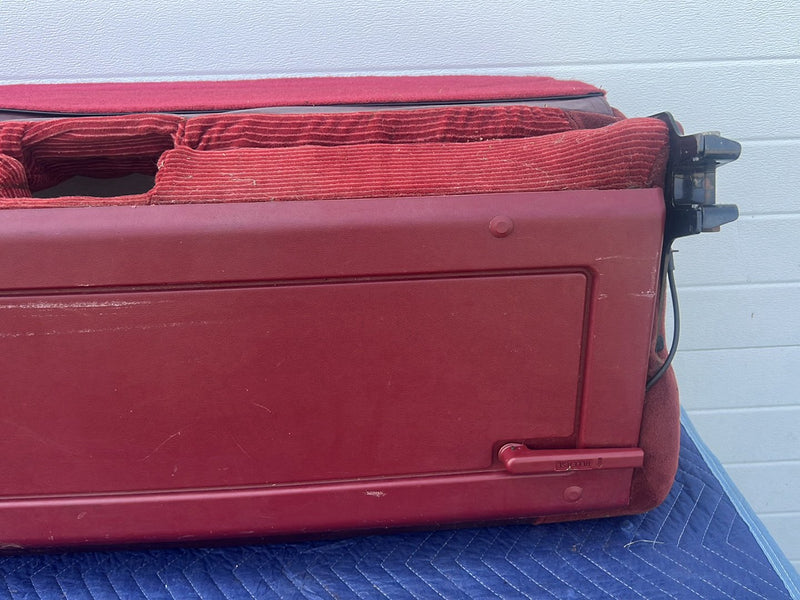 1988-1994 Chevy Silverado GMC Ext Cab Rear Bench Seat Two-Tone Maroon OE #5534EM