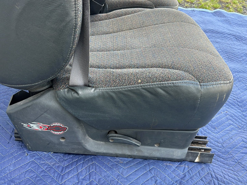 1995-1998 Chevrolet Silverado Tahoe GMC Seat Front Pair Gray Cloth OEM #5614EM